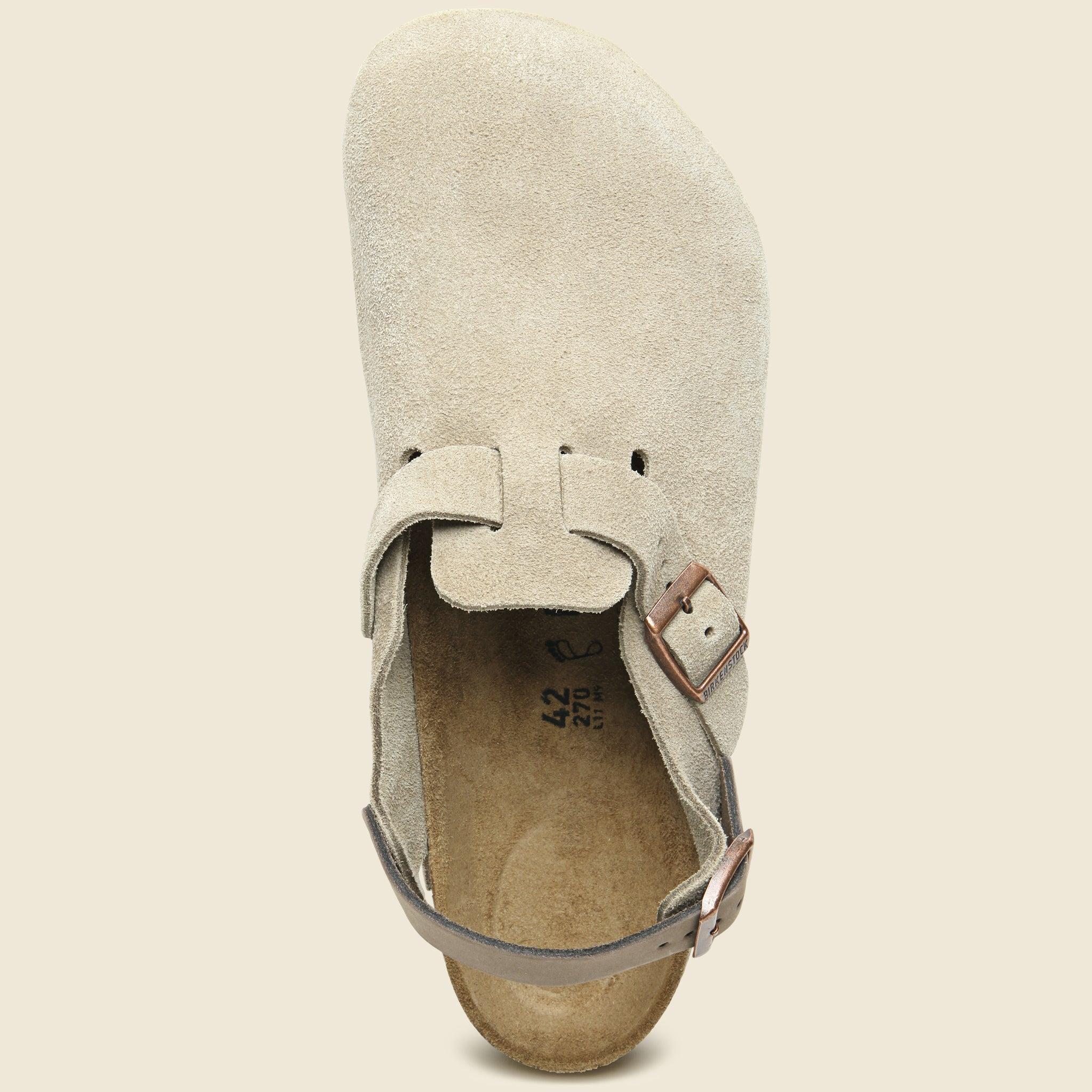 Tokio Suede Clog - Taupe Product Image