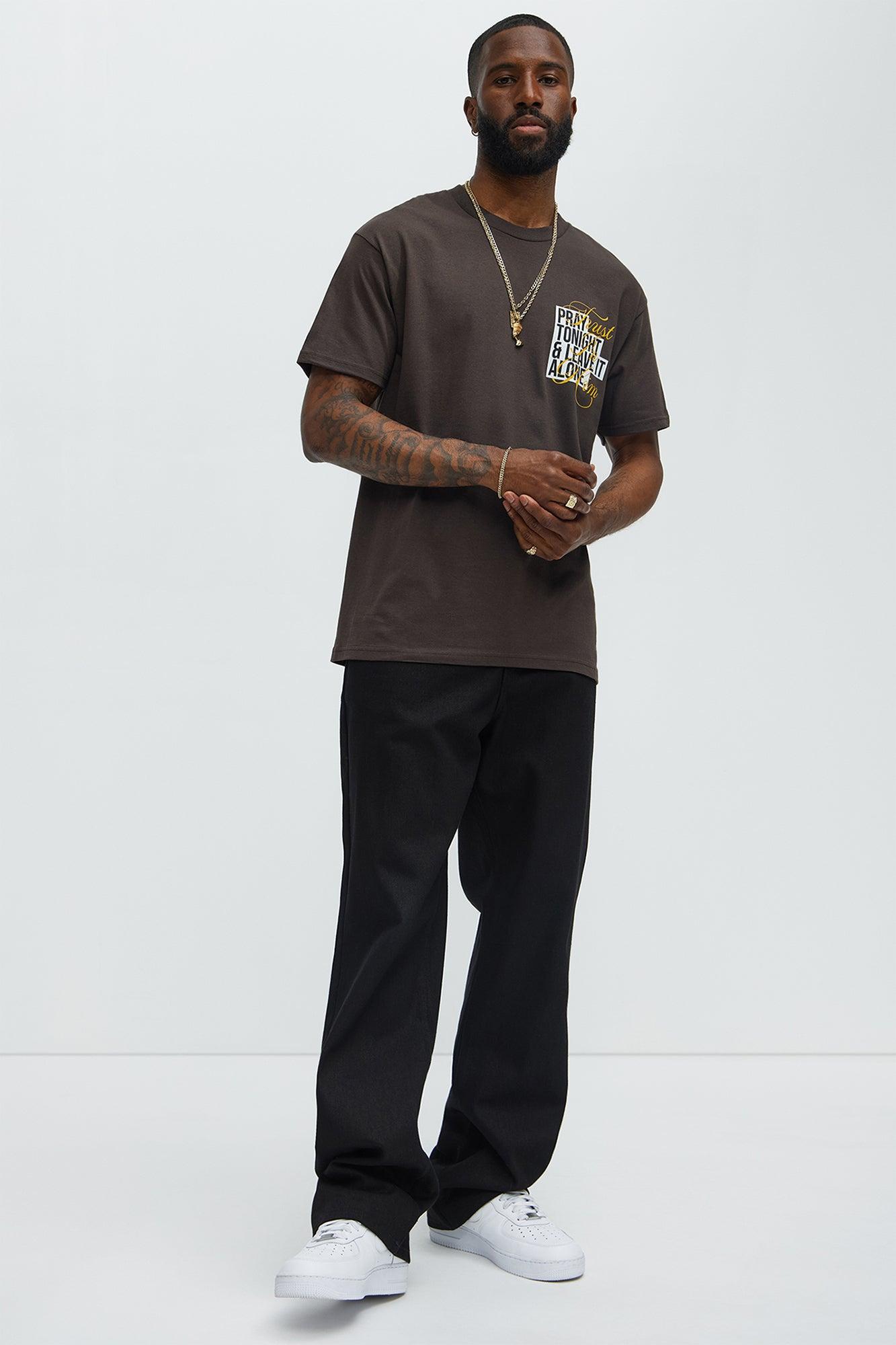 Trust In Him Short Sleeve Tee - Brown Male Product Image