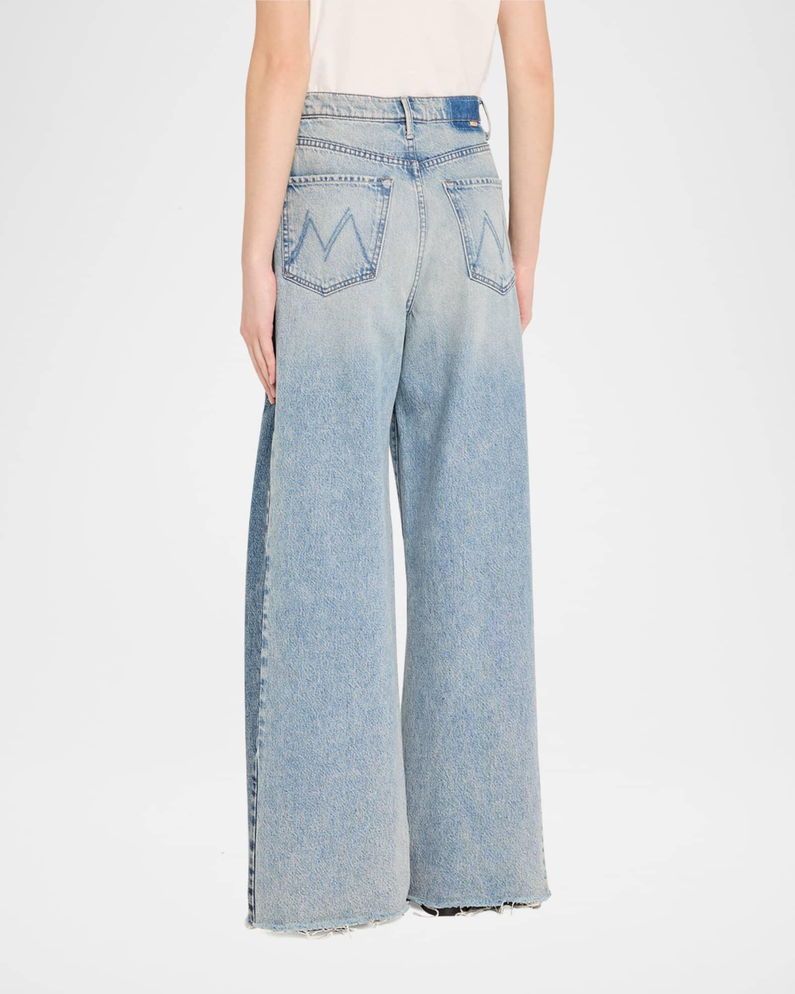 The Pipe-Dream Button Sneak Fray Jeans Product Image