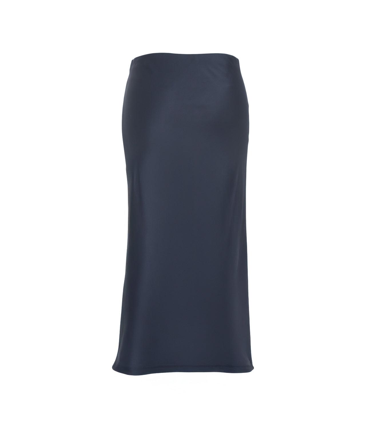 Satin midi skirt Product Image