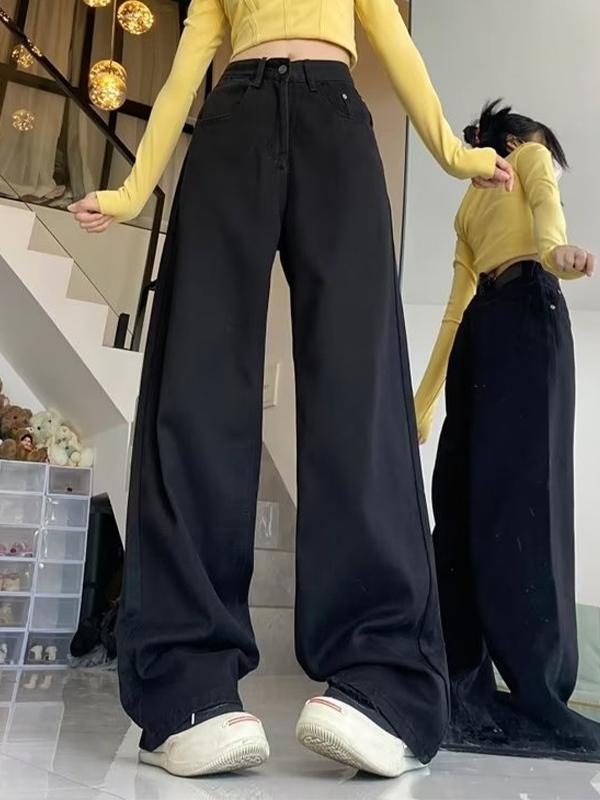 Vintage Embroidery Boyfriend Jeans Product Image