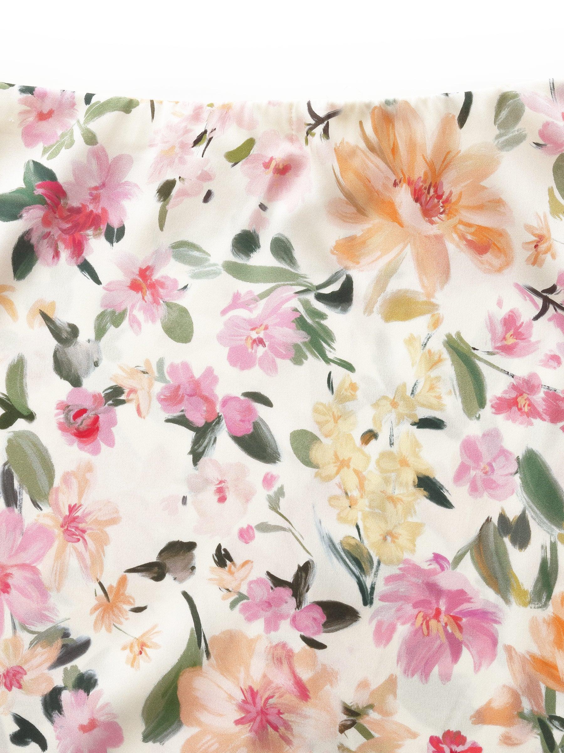 19MM Mulberry Silk Floral Print Women Skirt Product Image