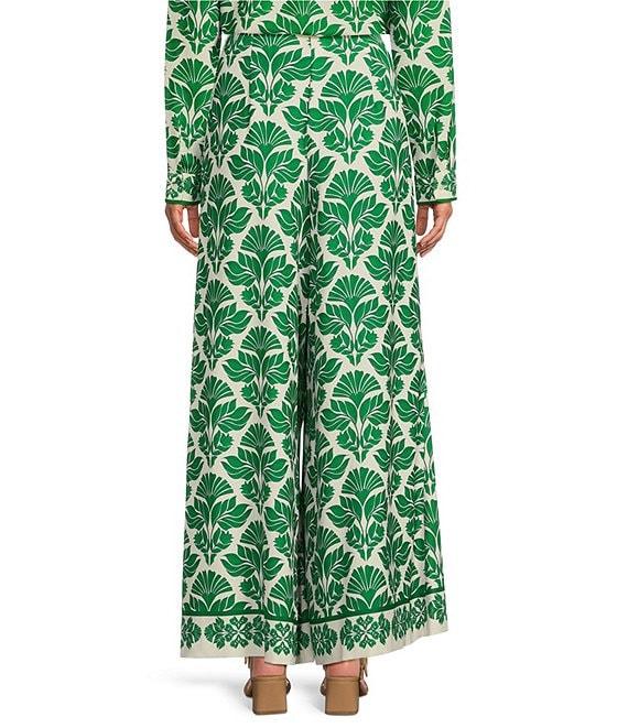 Alex Marie Rae Twill Wide Leg Palazzo Coordinating Pants Product Image