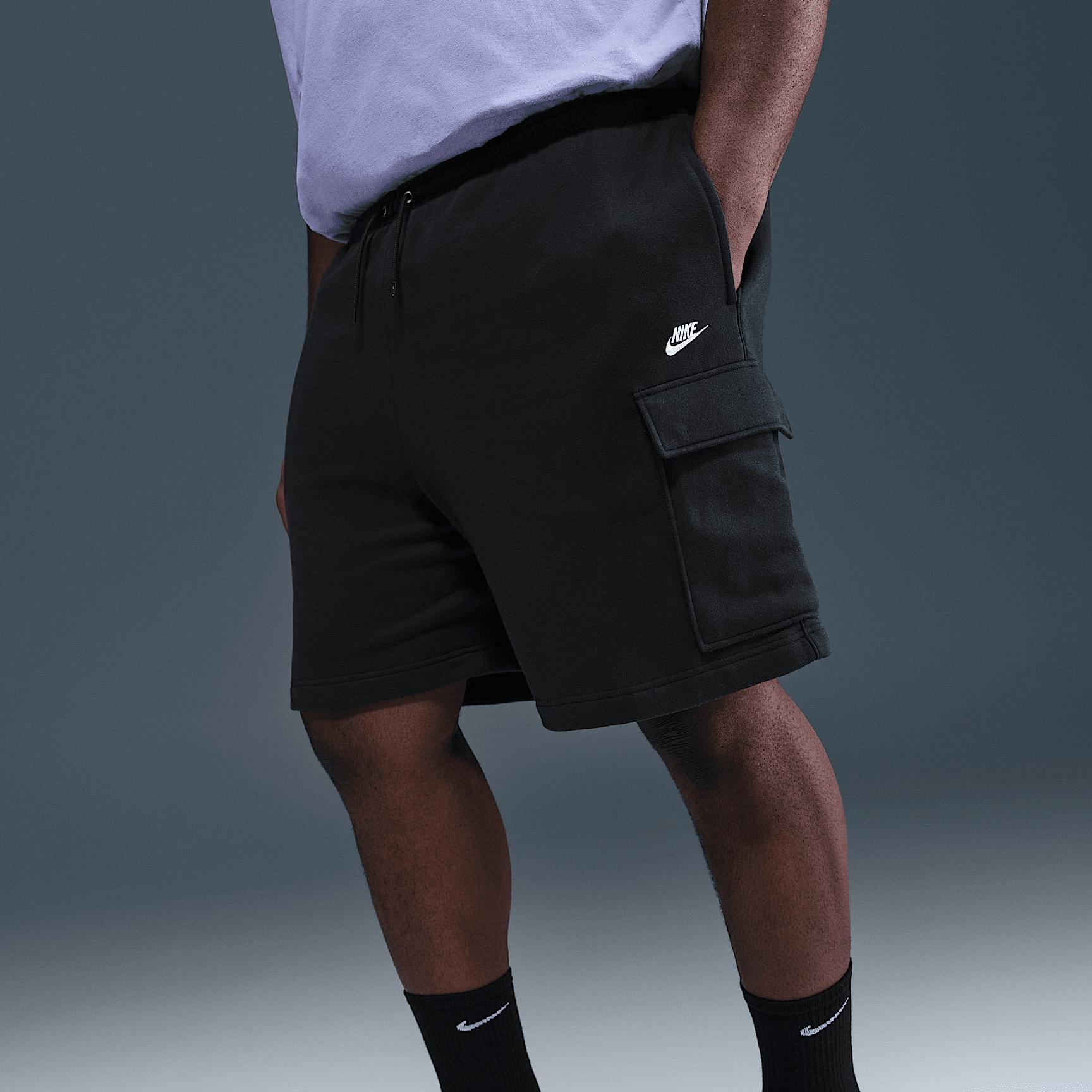 Nike Mens Club Fleece Cargo Shorts | FN3525-010 Product Image