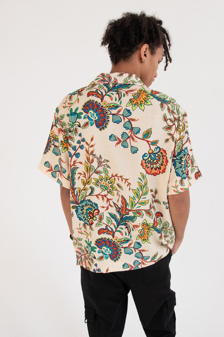 Paisley Floral Tapestry Button Up Shirt Product Image