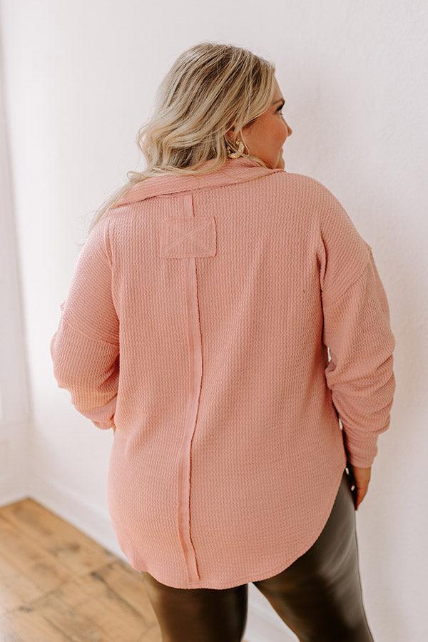 Coffee Run Cutie Shift Top in Light Blush Curves Product Image