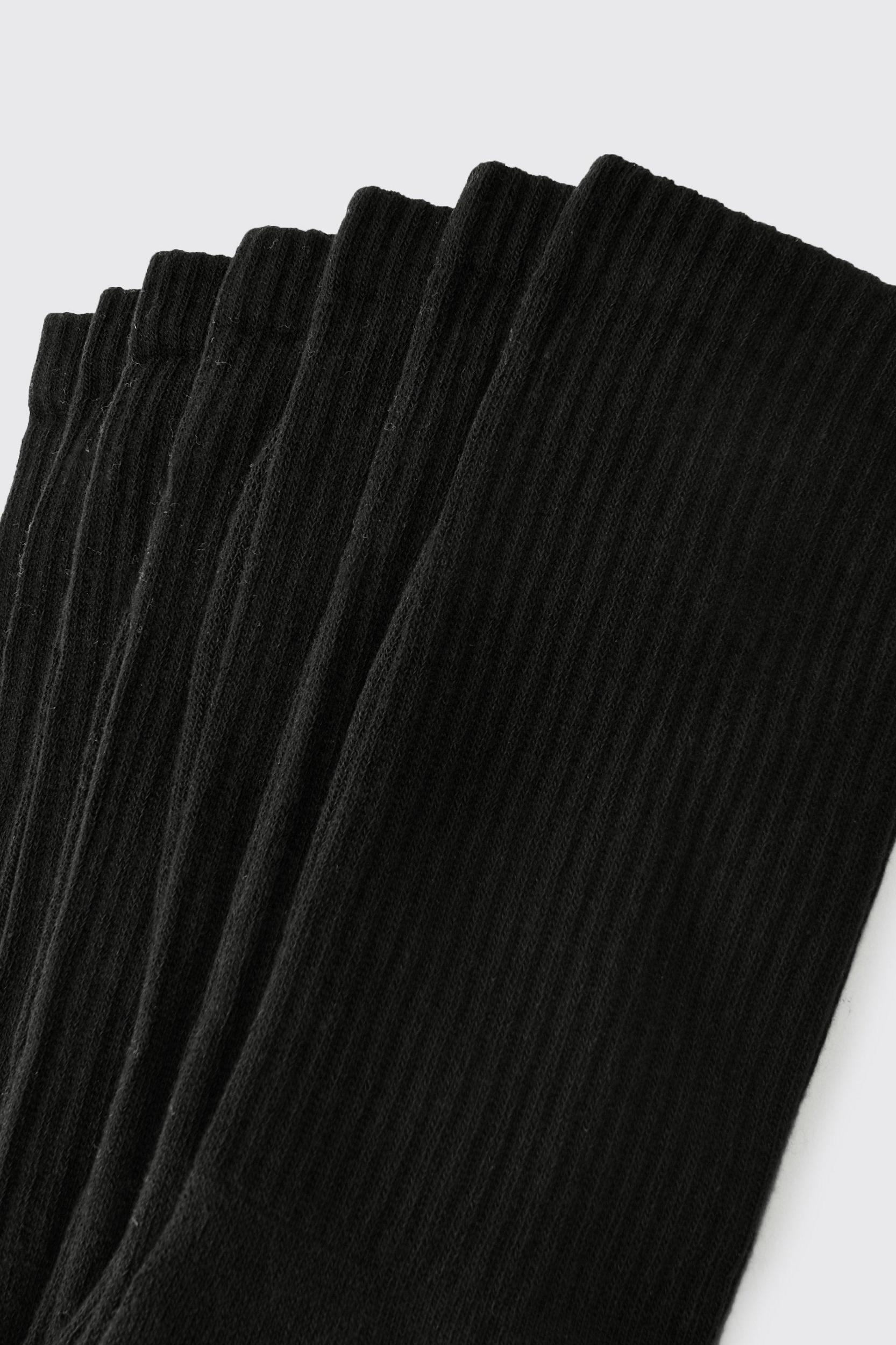 7 Pack Plain Sport Socks | boohooMAN USA Product Image