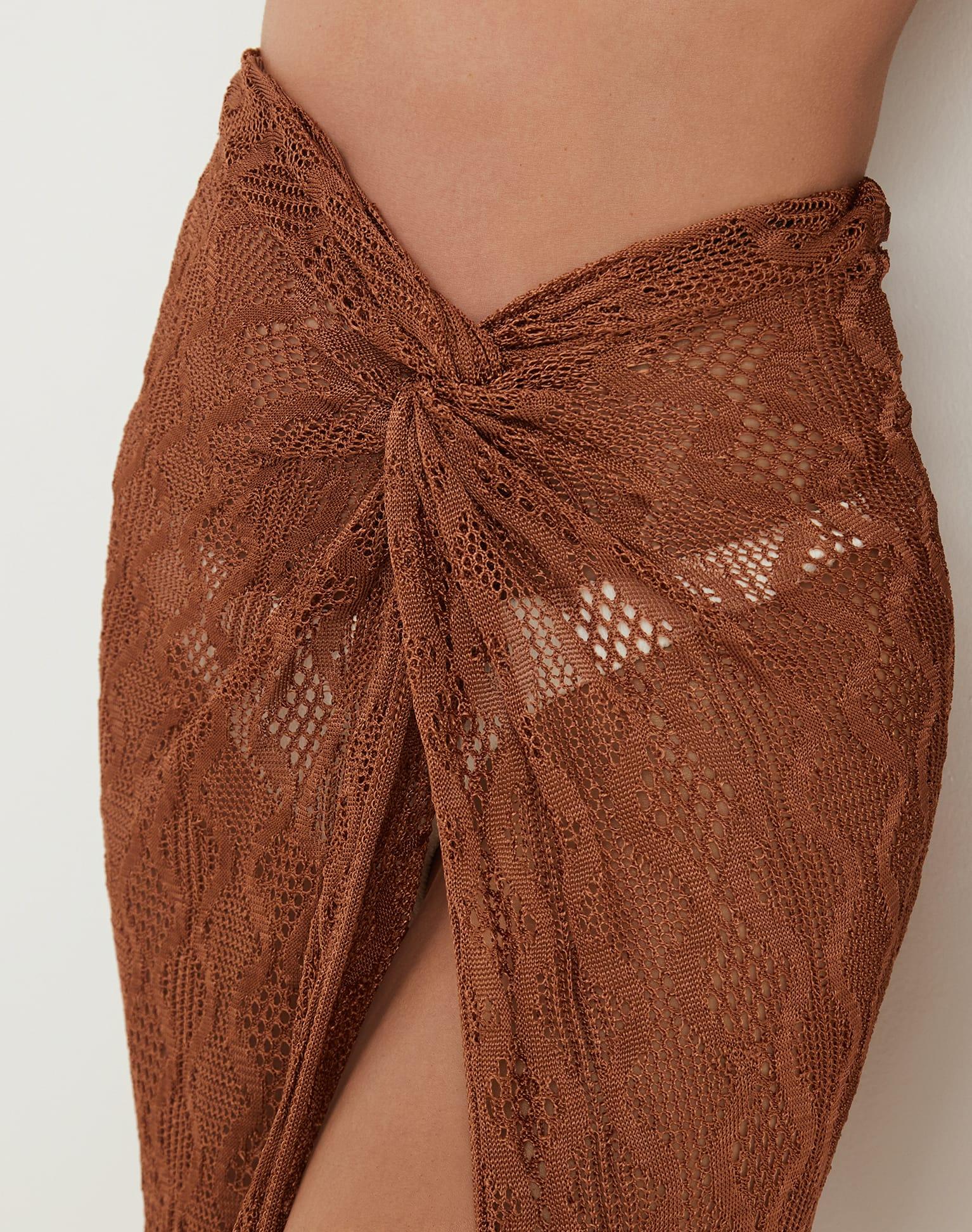 Knit Karen Midi Skirt - Éclair Product Image