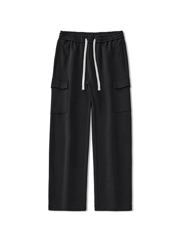 Men's Multi Pocket Drawstring Cargo Pants Product Image