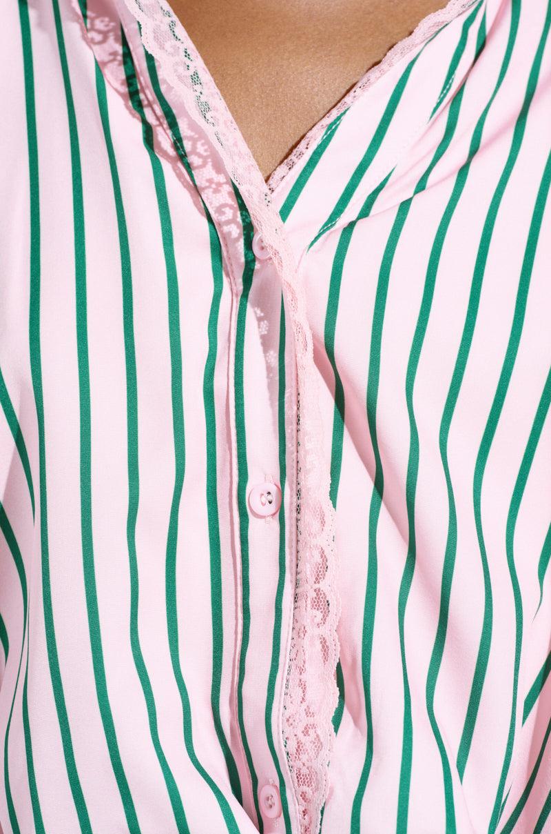 HAMPTONS STRIPED BUTTON UP Product Image