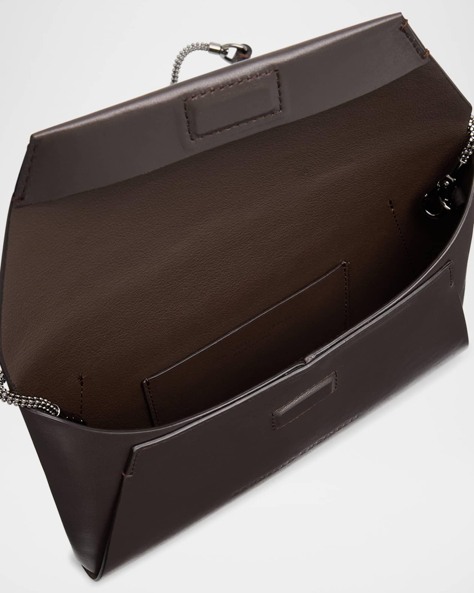 Envelope Flap Leather Clutch Bag Product Image