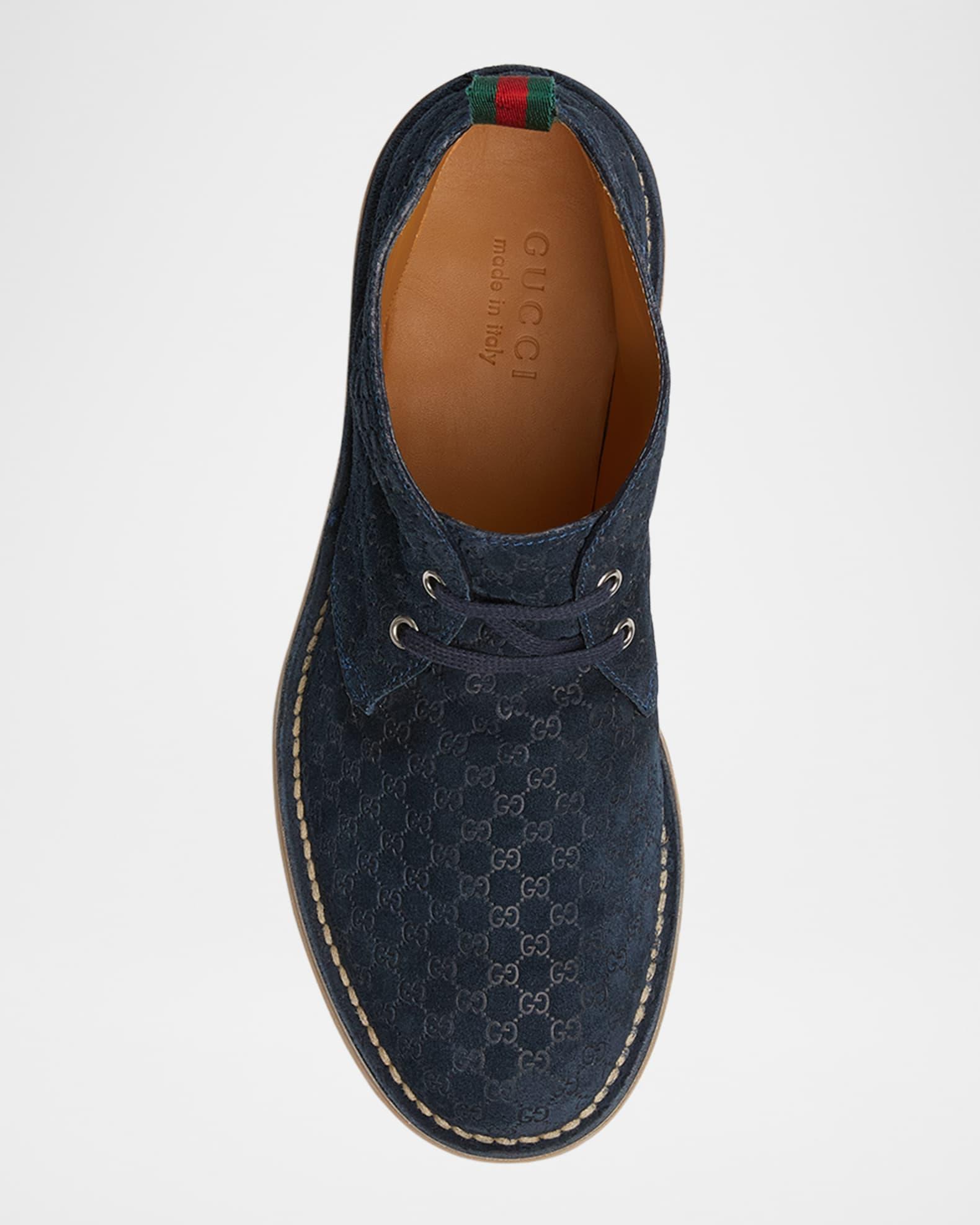 Men's Moreau GG Suede Lace-Up Ankle Boots Product Image