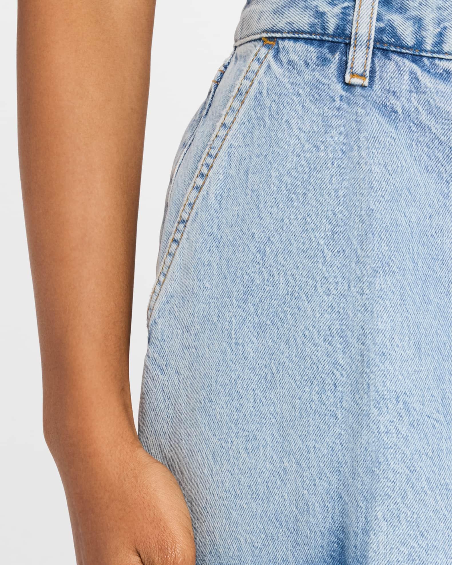 The Pleated Denim Skirt Product Image