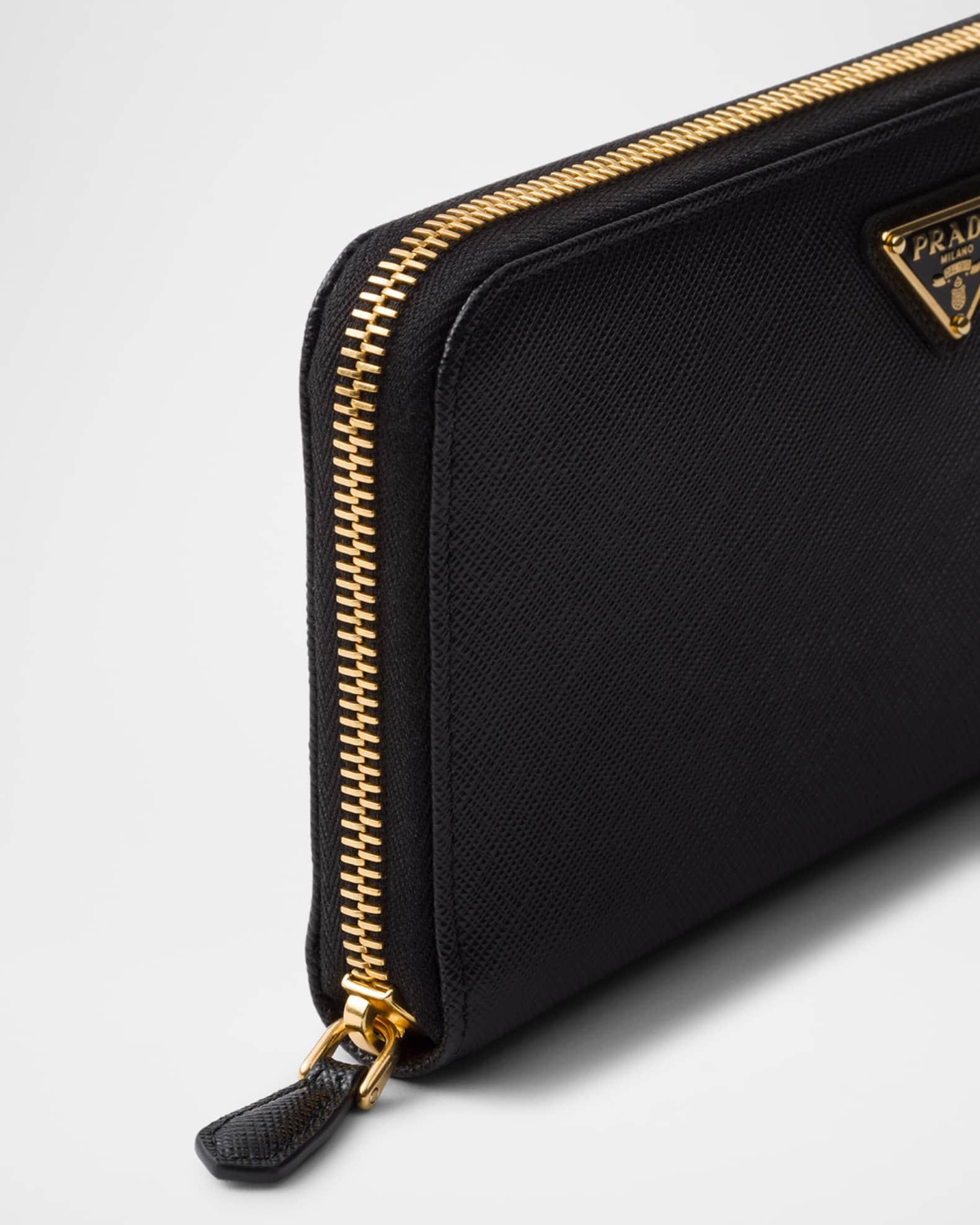 Large Saffiano Leather Zip Wallet Product Image