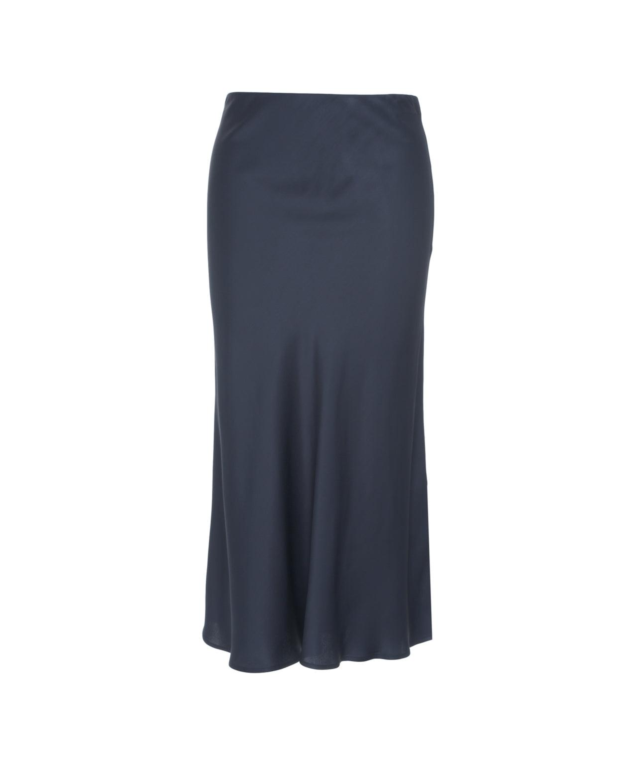 Satin midi skirt Product Image