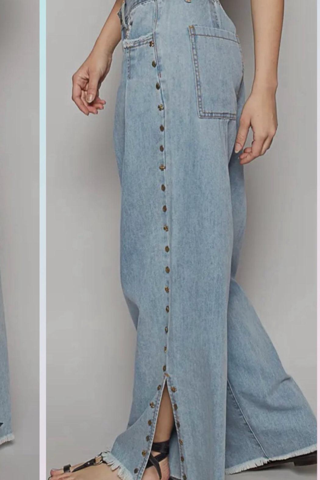 Studded Twill Pants Product Image