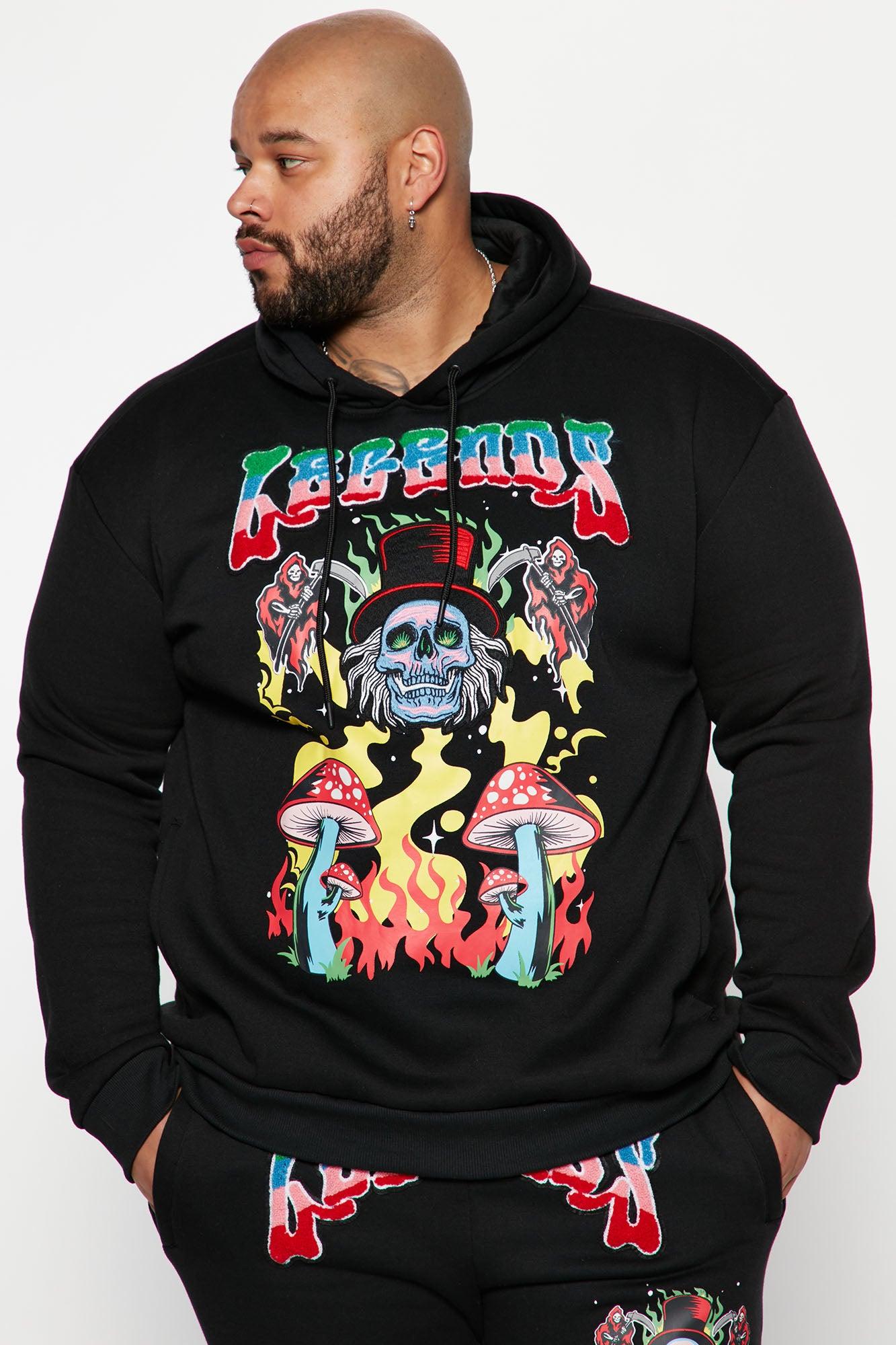 Trippy Legends Hoodie - Black Product Image