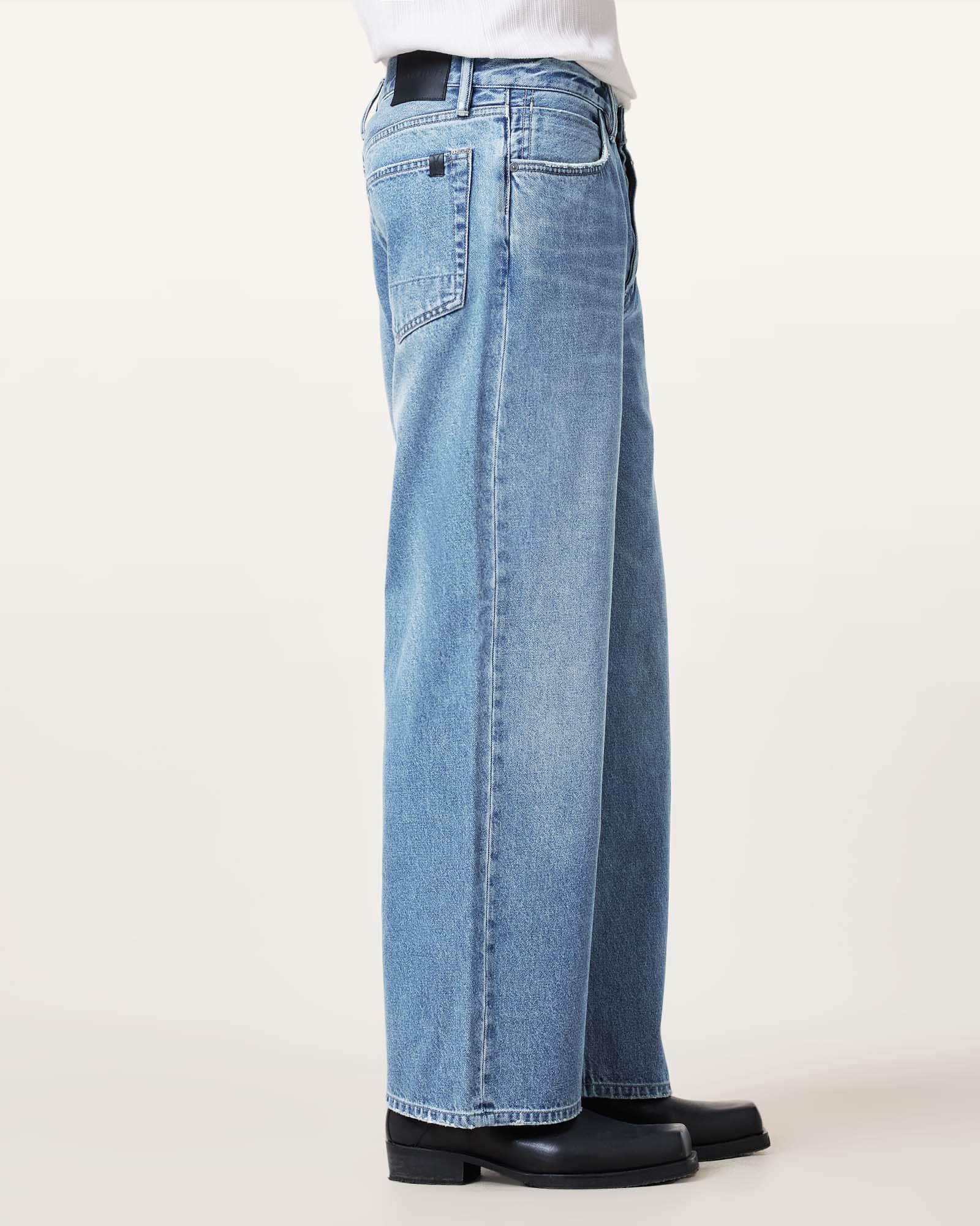 Lenny Loose Fit Wide Leg Denim Jeans Product Image