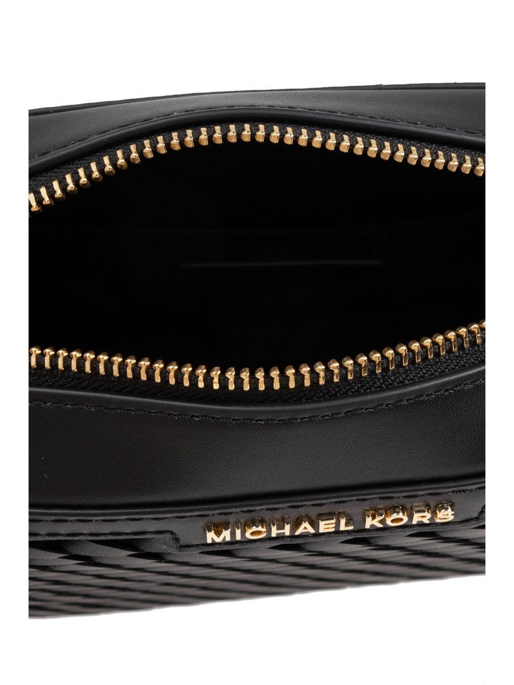 woven leather cross body bag Product Image