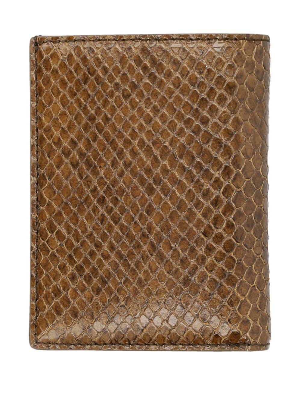 Phyton-print leather wallet Product Image