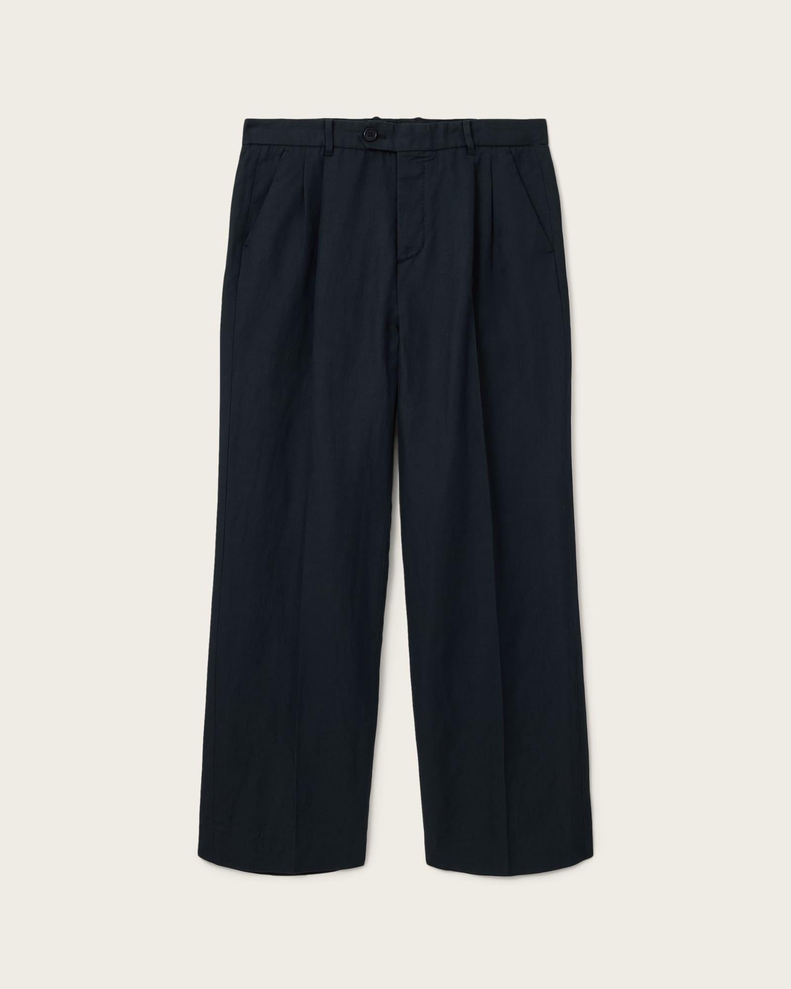 Roland Straight Leg Pants Faded Black | ALLSAINTS US Product Image