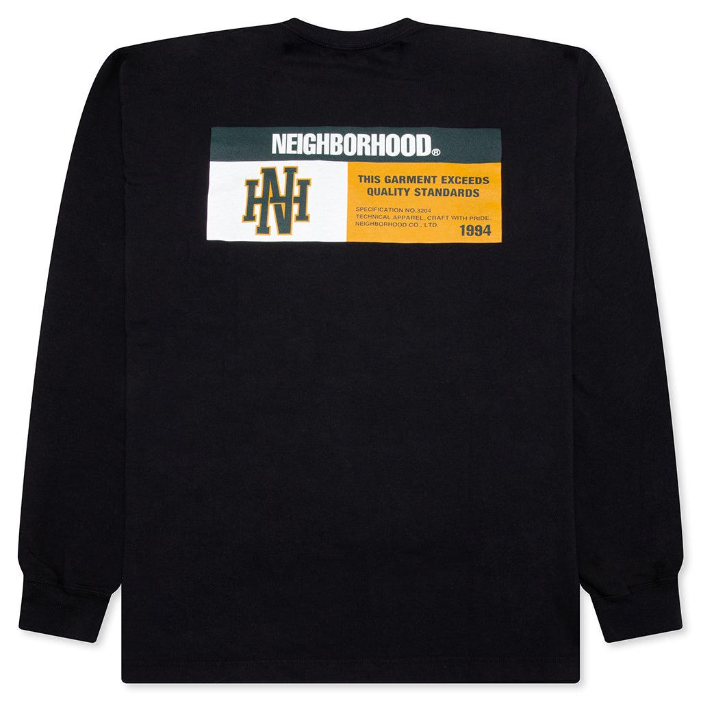 NH L/S Tee 8 - Black/Green Male Product Image