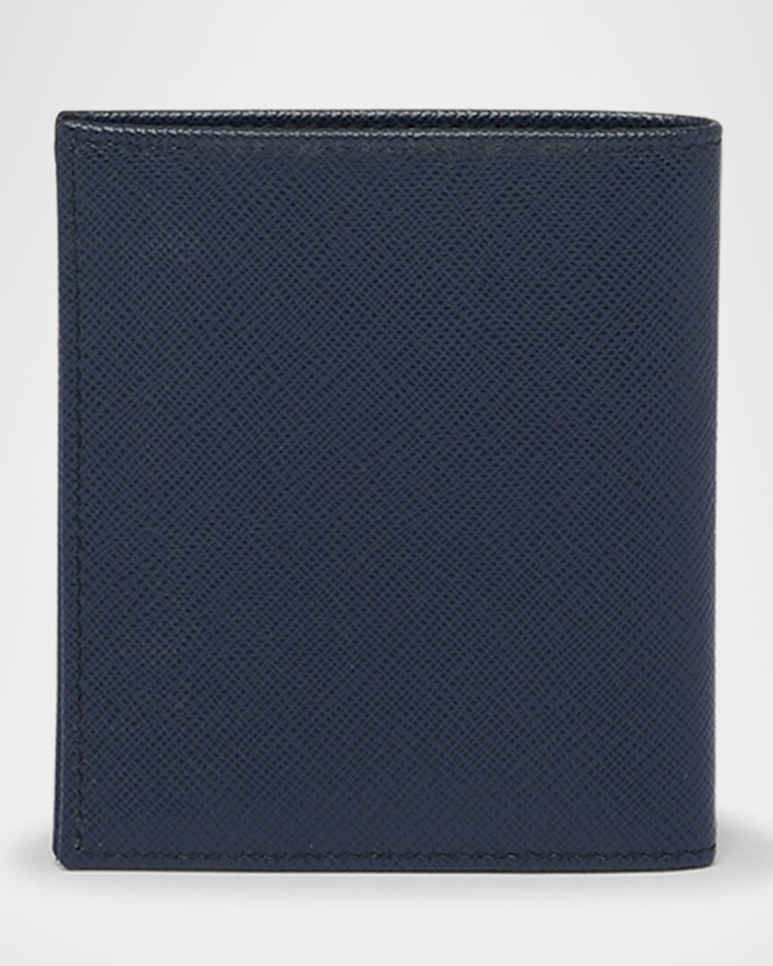 Men's Saffiano Triangolo Billfold Wallet Product Image