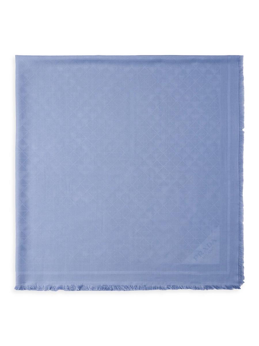 Womens Symbole Silk and Wool Jacquard Shawl Product Image