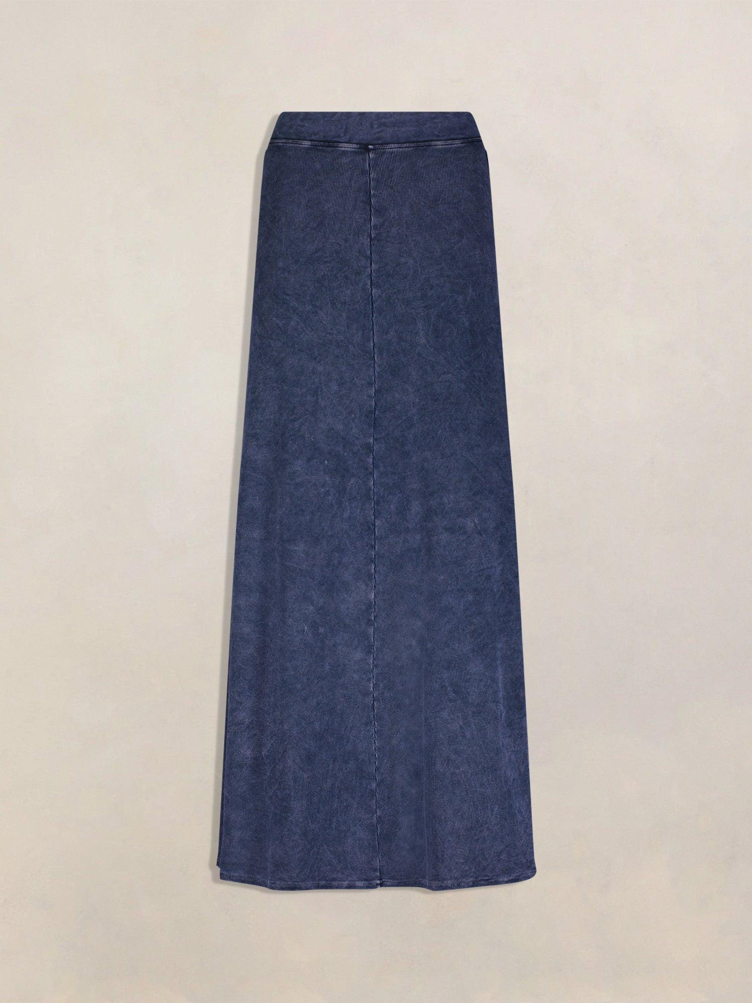 Hard Tail Ribbed Panel Maxi Skirt CS-128 Product Image