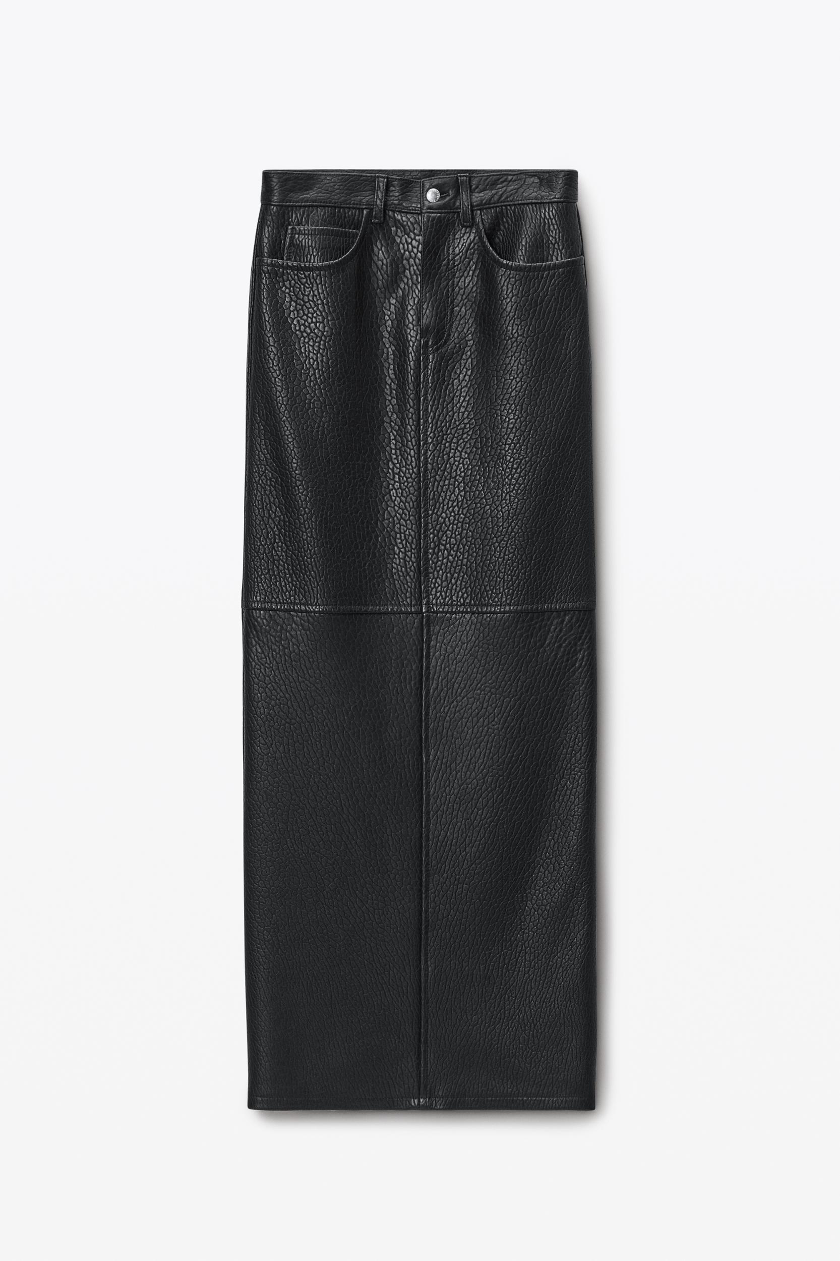 5-pocket Pencil Skirt In Primal Nappa Lambskin Leather Product Image