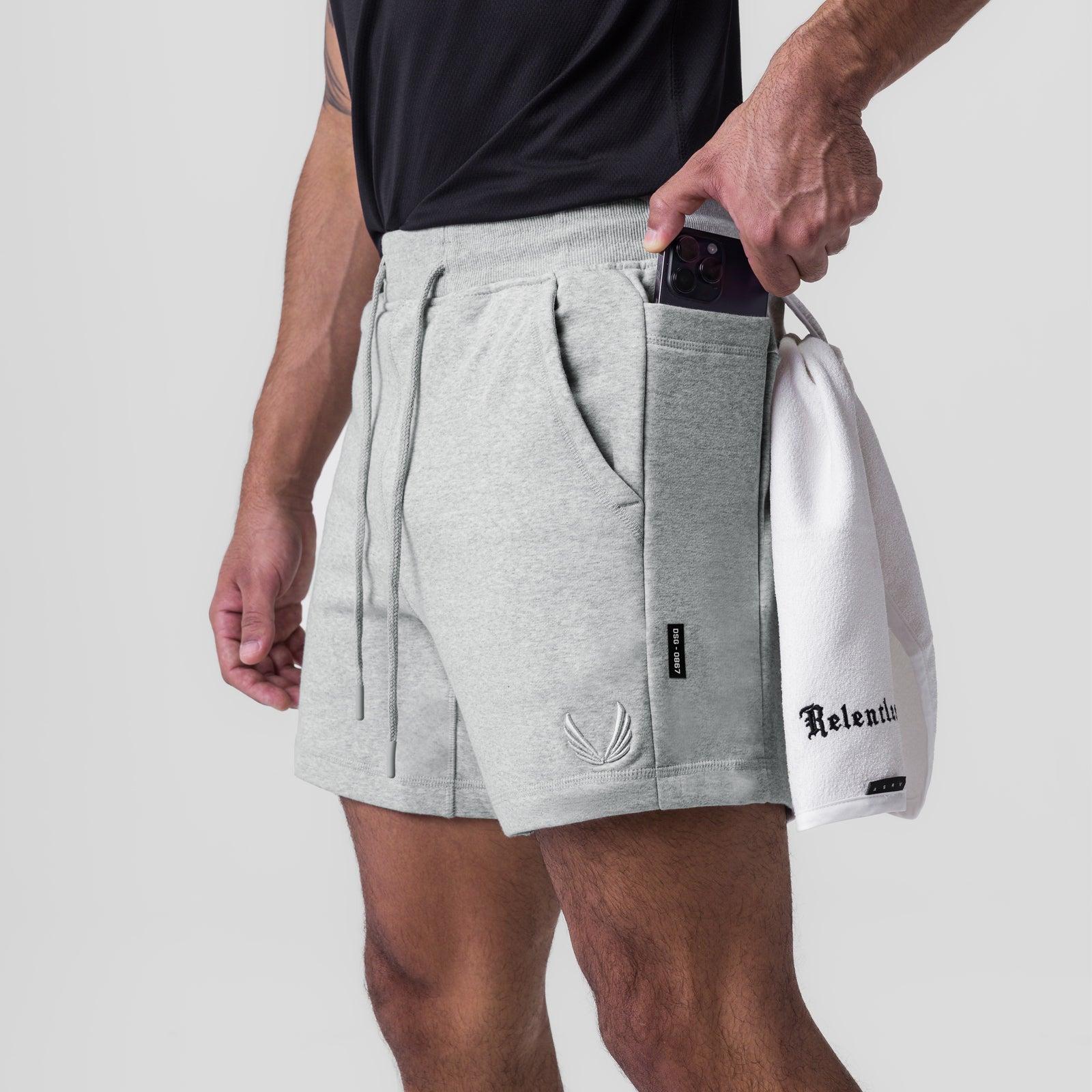 0867. Tech-Terry™ Sidelock Sweat Short - Heather Grey Male Product Image