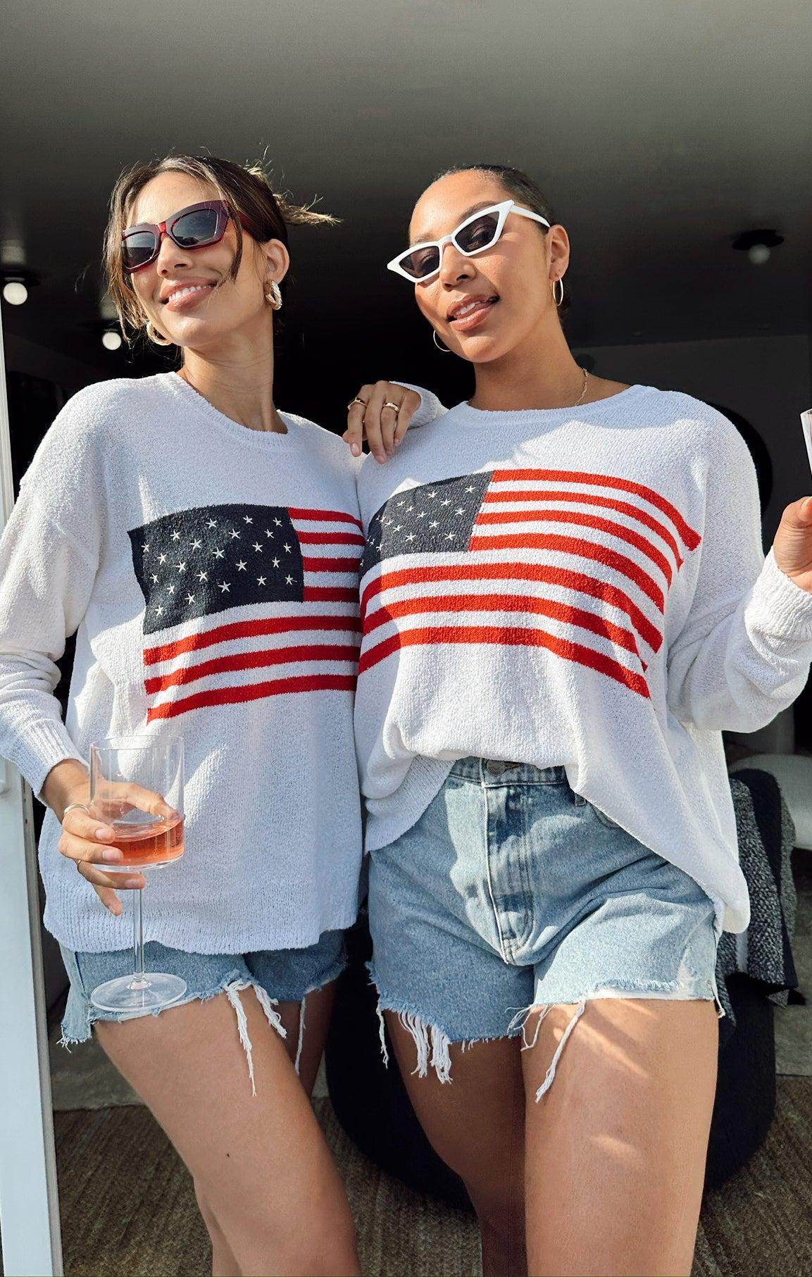 Woodsy Sweater ~ American Flag Knit Product Image