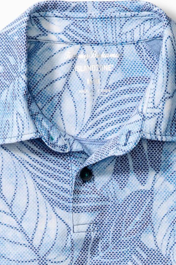 Tie Dye Fronds Polo- Blue Lapis Product Image