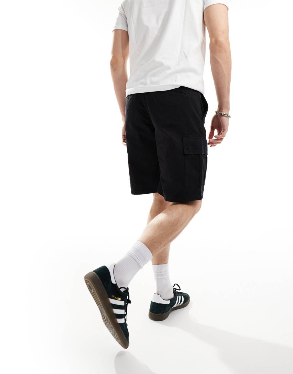 ASOS DESIGN cargo short in black Product Image