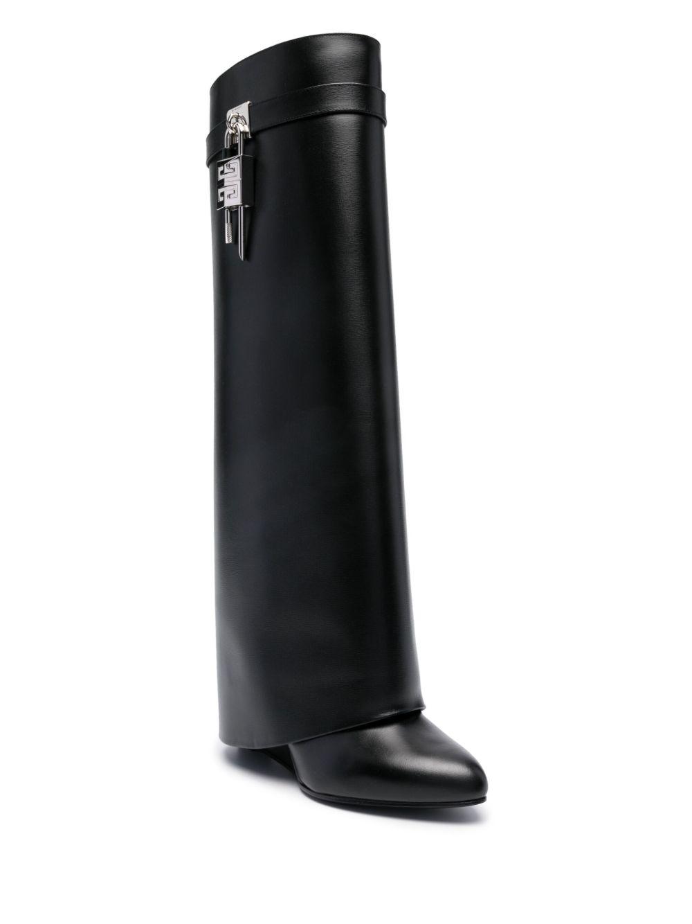 Shark Lock 100mm leather boots Product Image