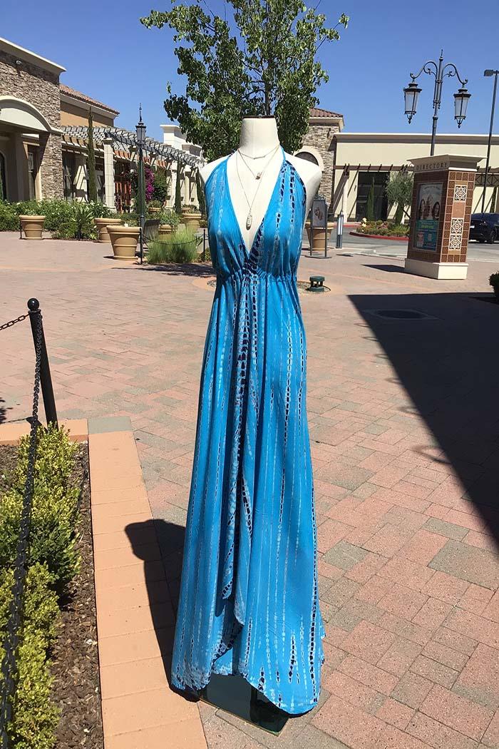 Rayon One Size Halter Dress Product Image