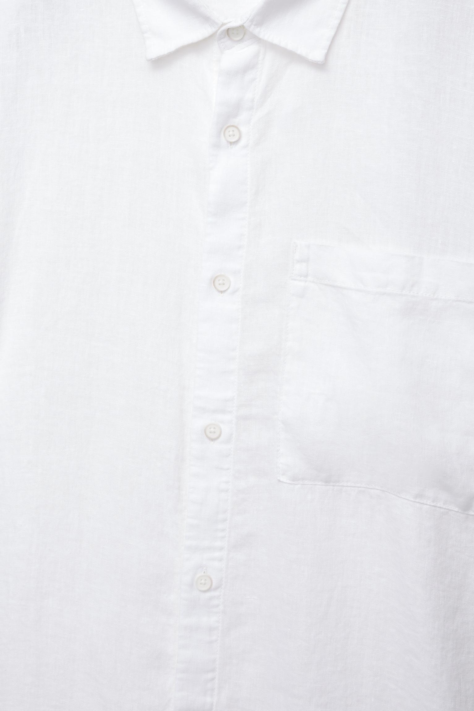 100% linen boxy shirt Product Image