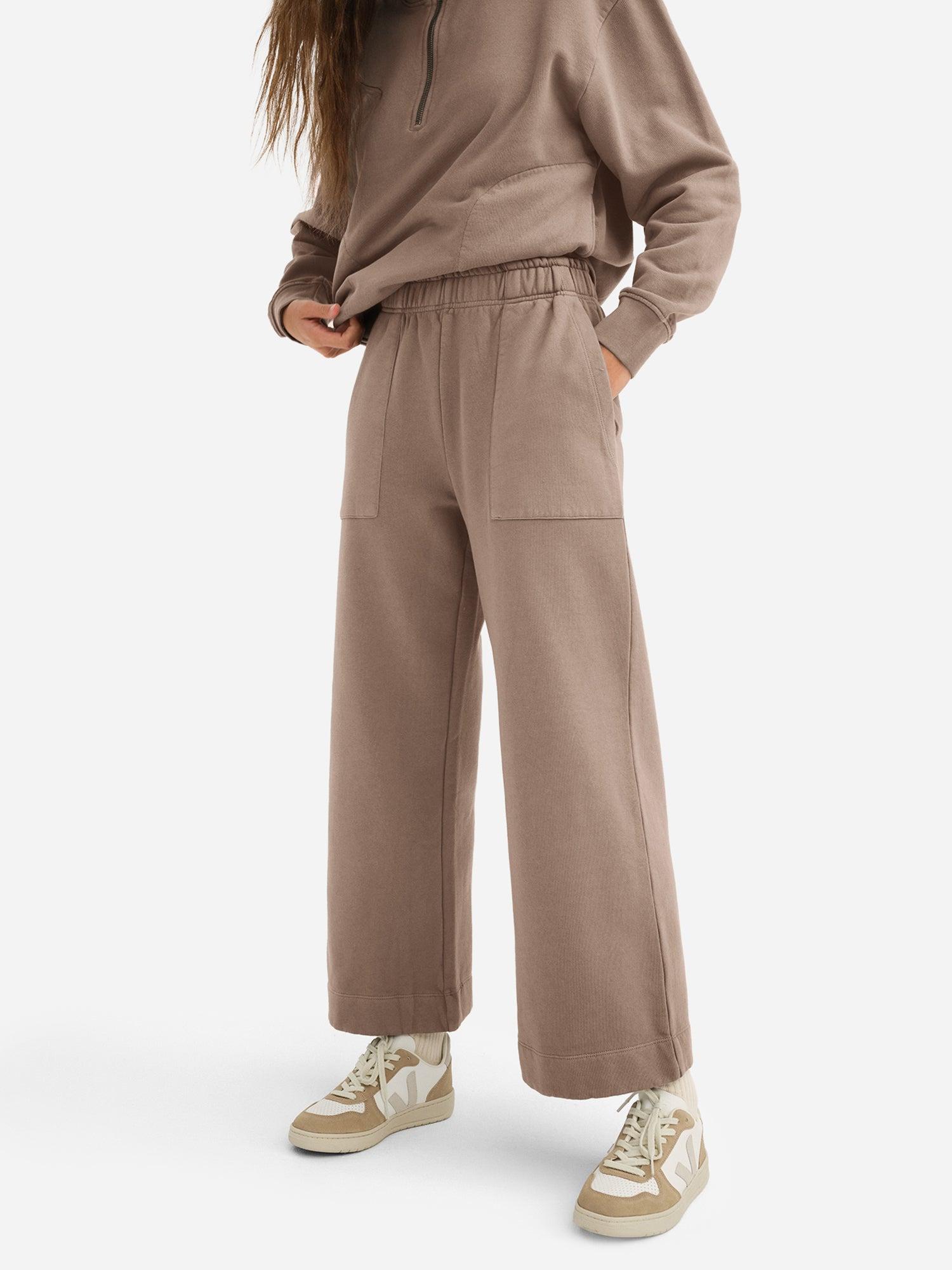 Organic Fleece Wide Leg Pant Female Product Image