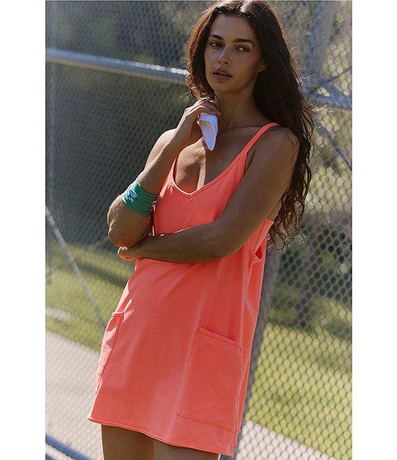 Free People FP Movement Hot Shot Scoop Neck Sleeveless Patch Pocket Mini Dress Product Image