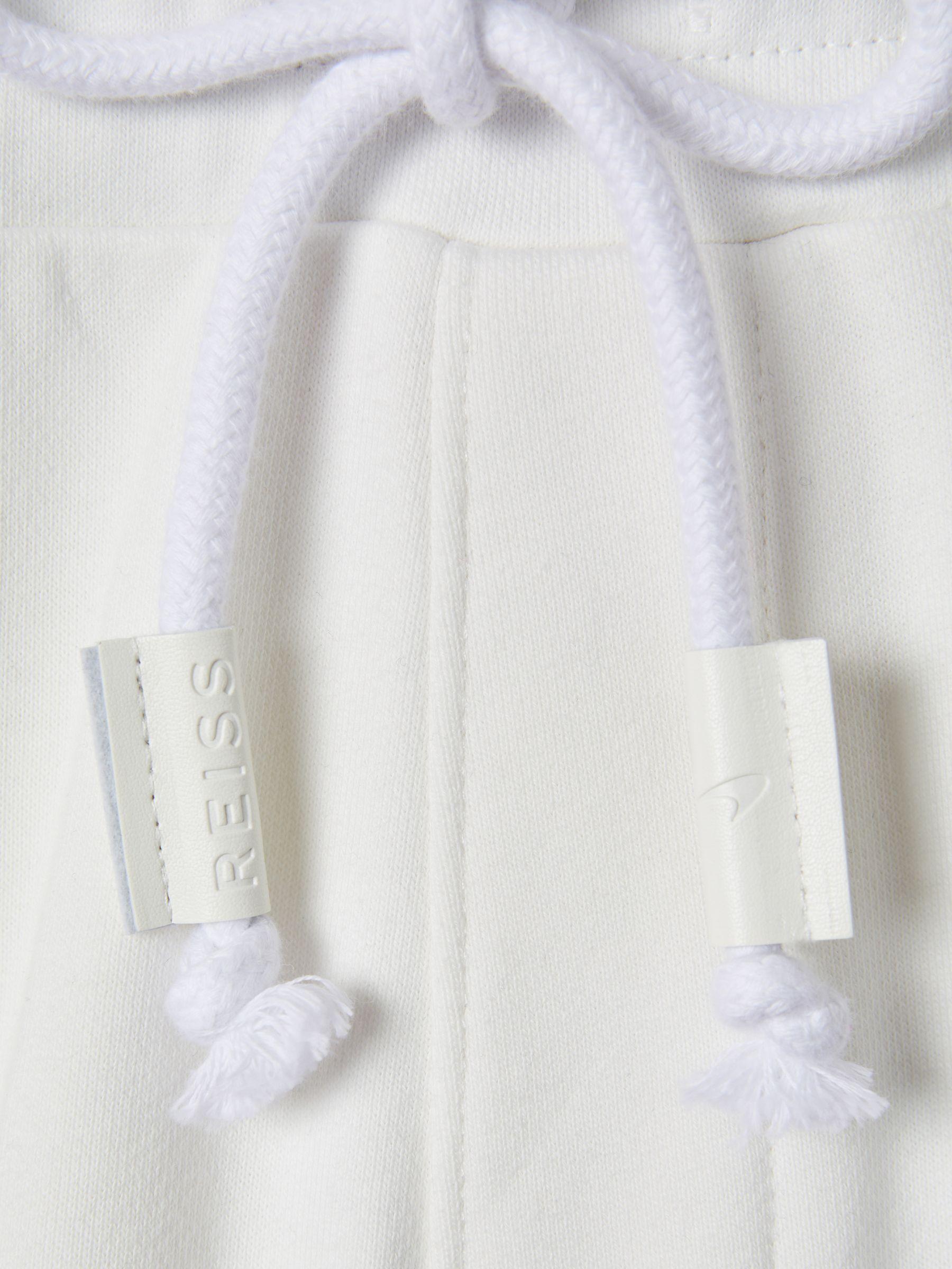 Drawstring Joggers in White Product Image