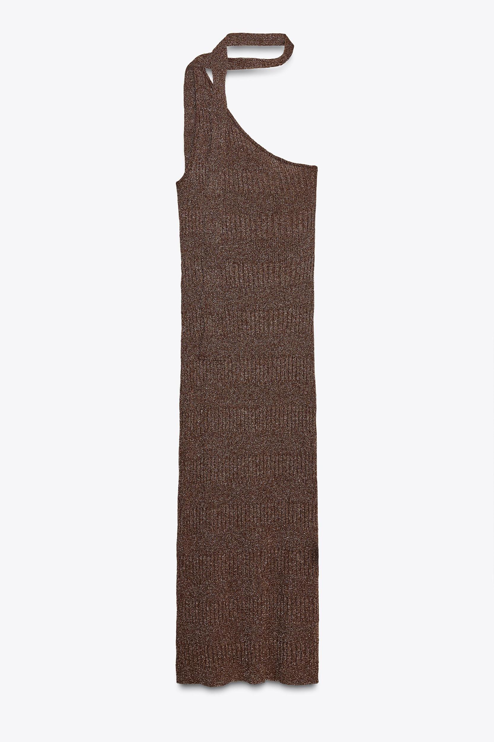 ASYMMETRIC SCARF MIDI DRESS Product Image