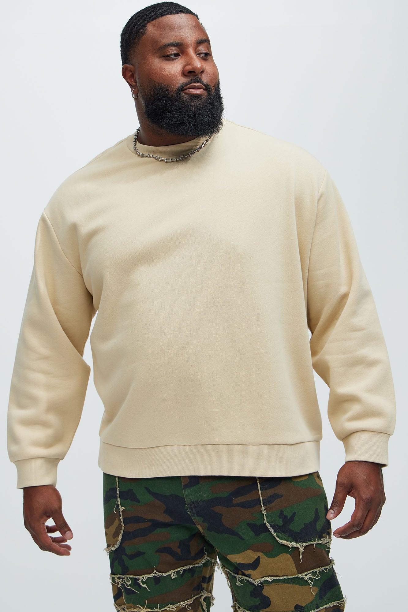 Tyson Crew Neck Sweatshirt - Tan Product Image