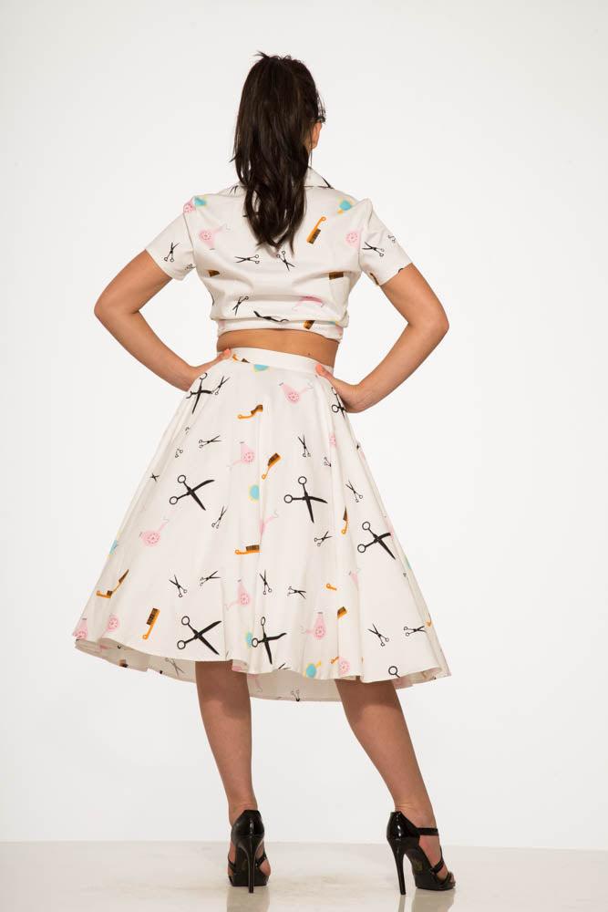 Beauty Salon Top and Swing Skirt Product Image