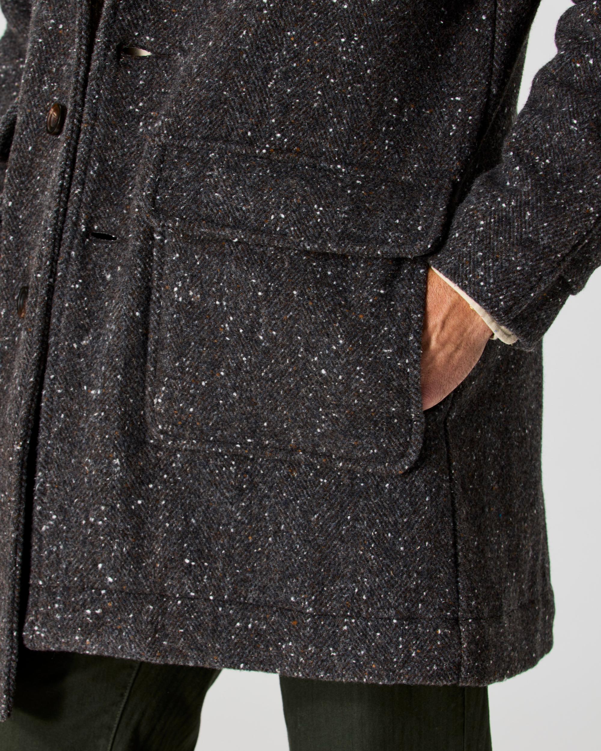 Wool Herringbone Overcoat Product Image