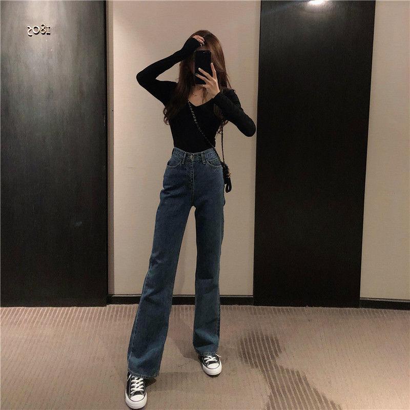 High-Waist Wide-Leg Jeans Product Image