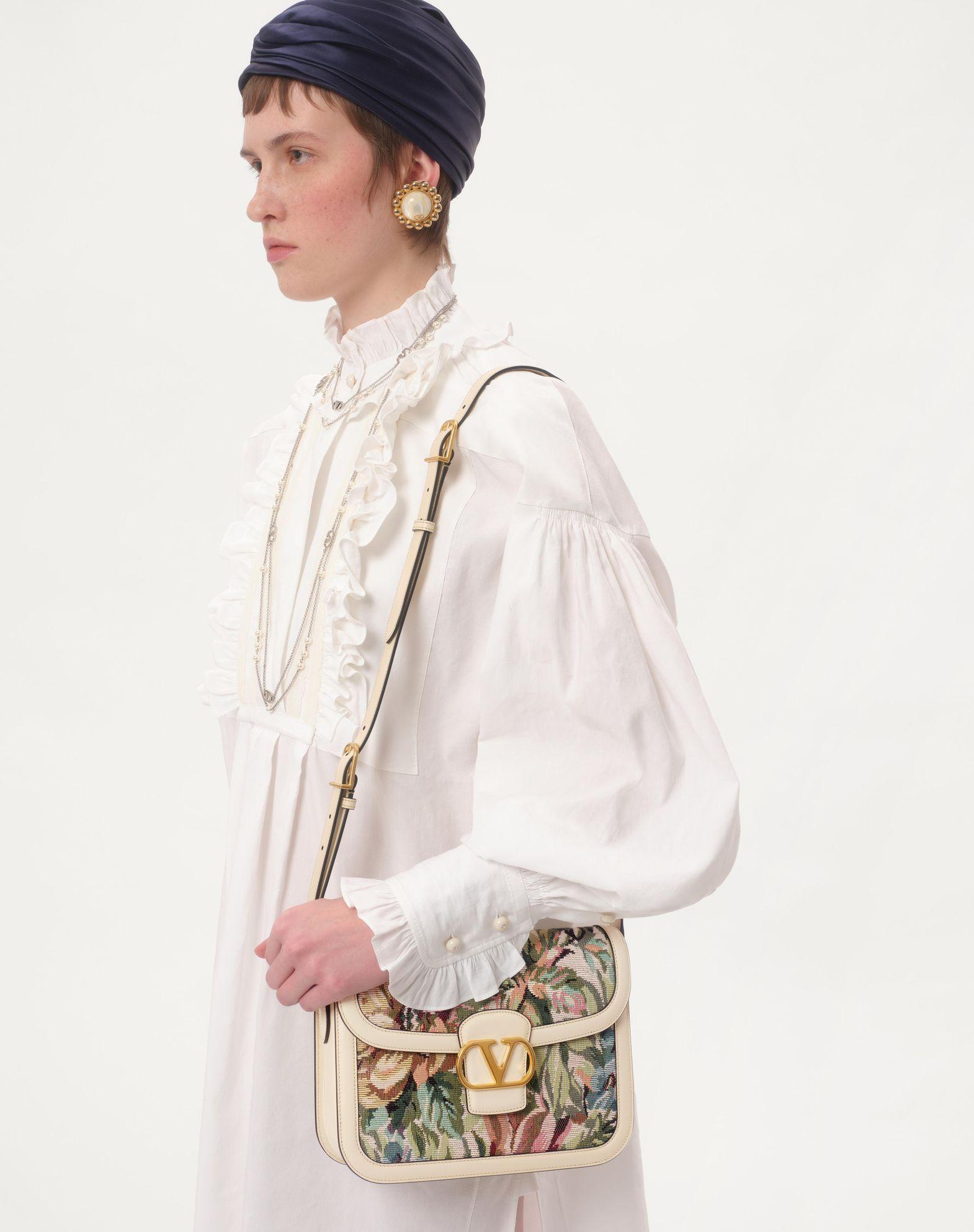 Valentino Garavani 9To5 Shoulder Bag In Voyage Imaginaire Jacquard Fabric Product Image