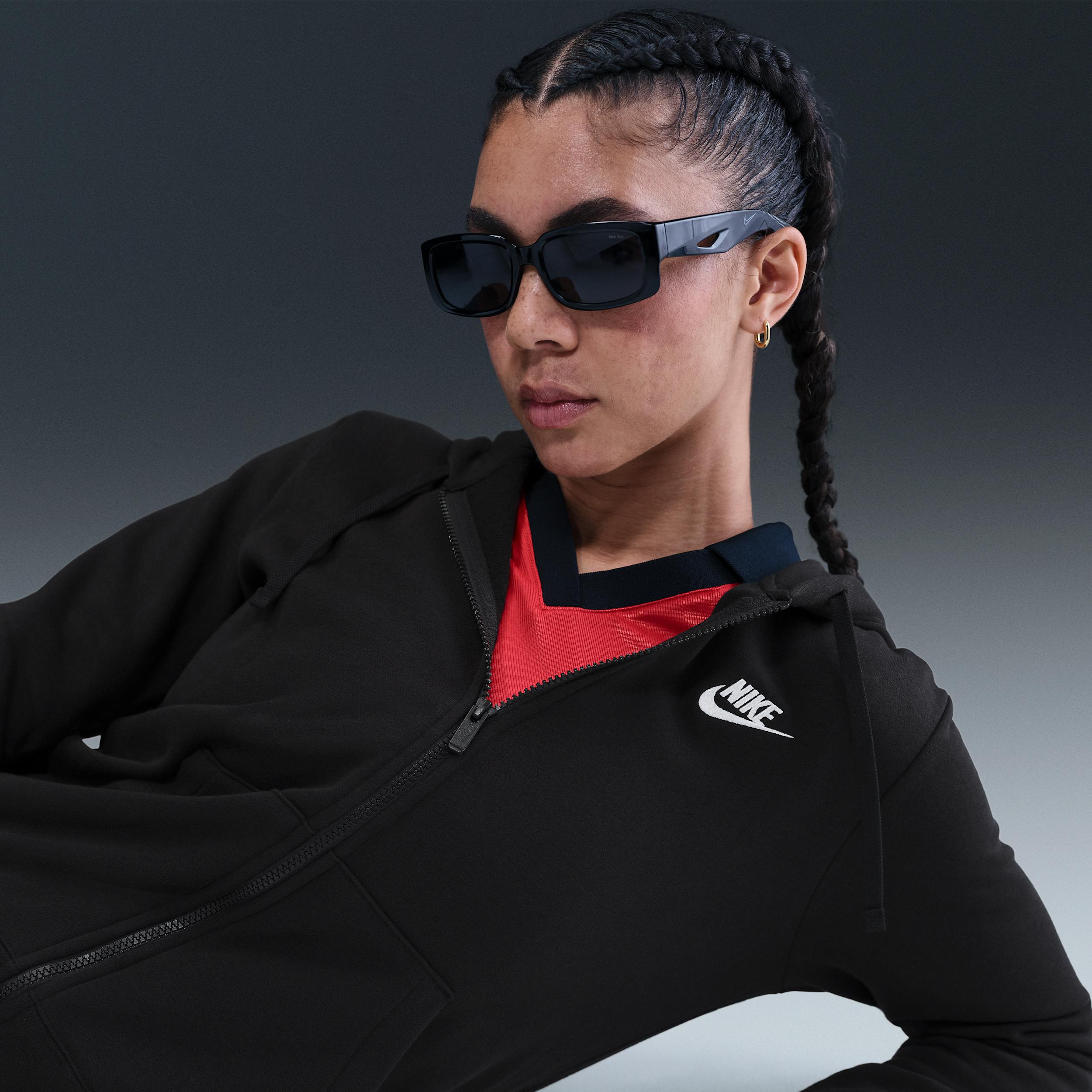 Womens Nike Sportswear Club Fleece Full-Zip Hoodie | DQ5471-010 Product Image