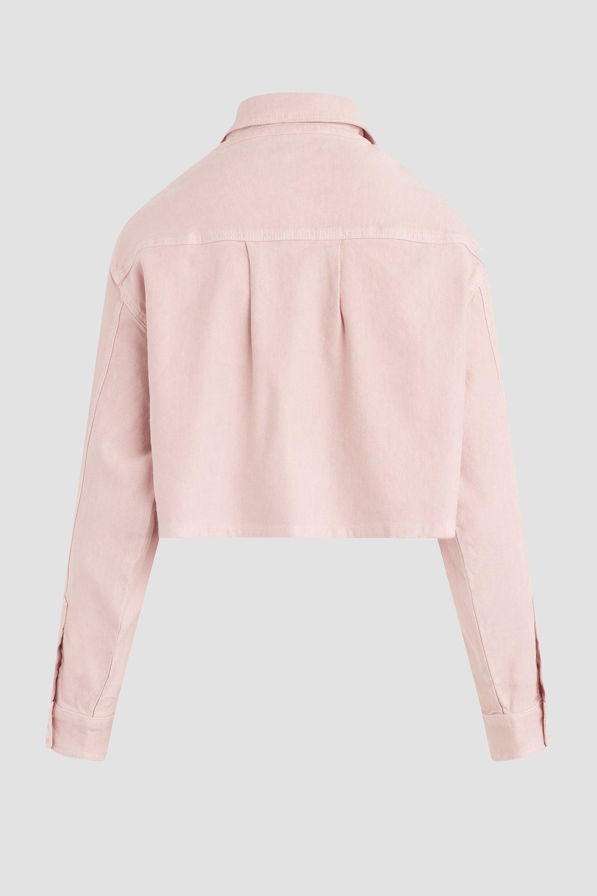 Oversized Cropped Shirt Female Product Image