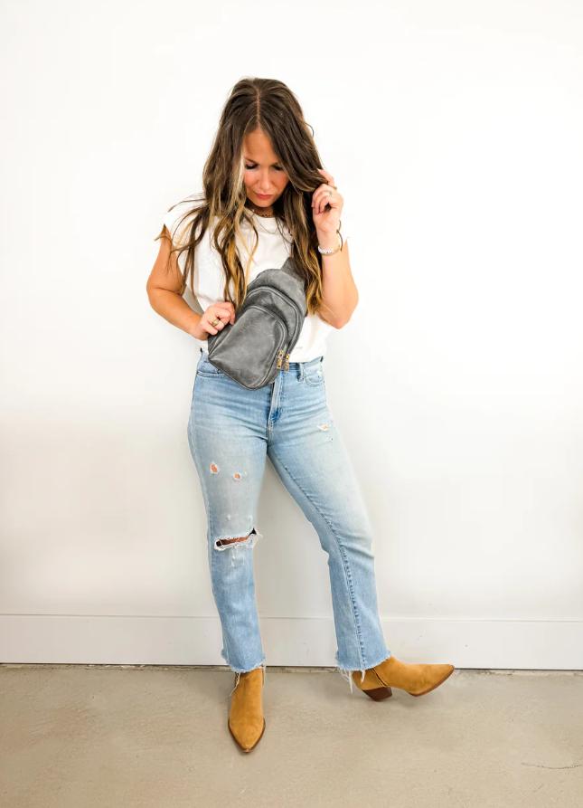 Vegan Leather Crossbody Sling Bag with Credit Card Slots Product Image