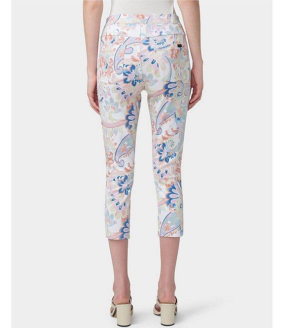 HUE Paisley Denim Capri Leggings Product Image